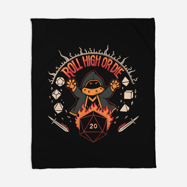 Roll High Or Die-none fleece blanket-marsdkart