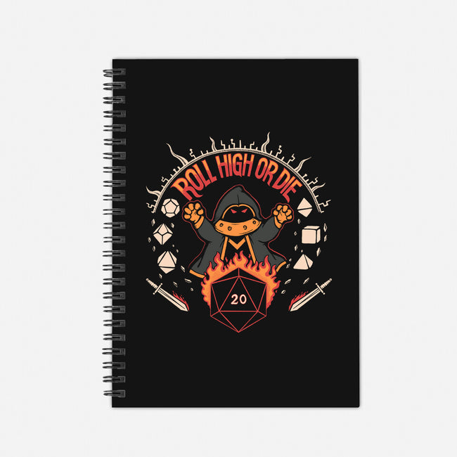 Roll High Or Die-none dot grid notebook-marsdkart