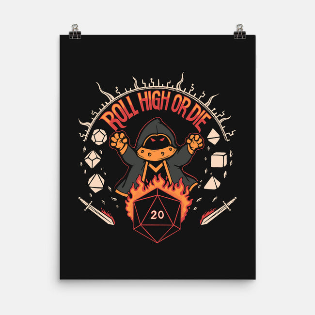 Roll High Or Die-none matte poster-marsdkart