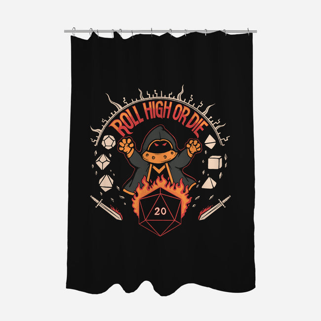 Roll High Or Die-none polyester shower curtain-marsdkart