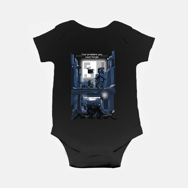 You Must Forget-baby basic onesie-Guilherme magno de oliveira