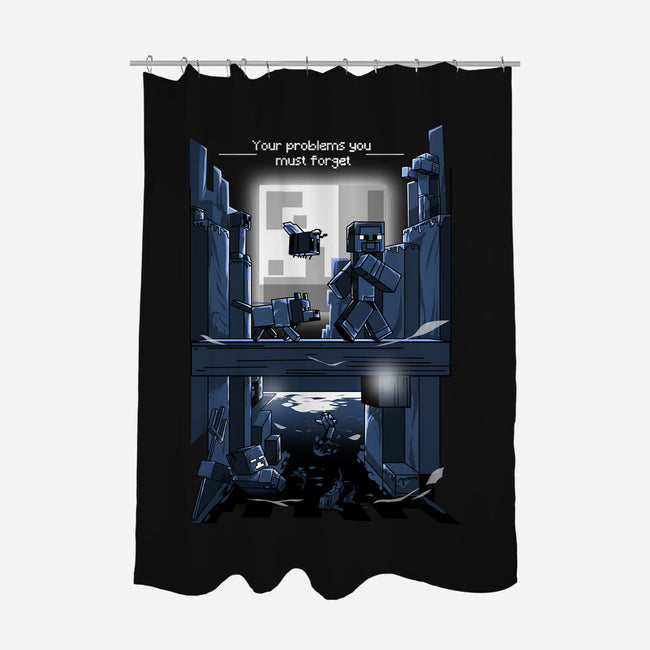 You Must Forget-none polyester shower curtain-Guilherme magno de oliveira