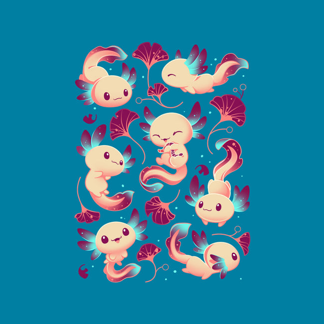 Axolotl Wonders-none removable cover w insert throw pillow-Snouleaf