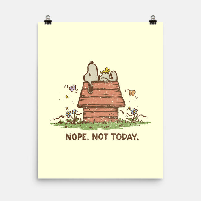 Nope Not Today-none matte poster-kg07