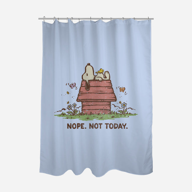 Nope Not Today-none polyester shower curtain-kg07