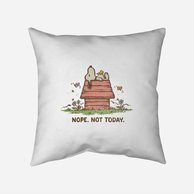 Nope Not Today-none removable cover w insert throw pillow-kg07