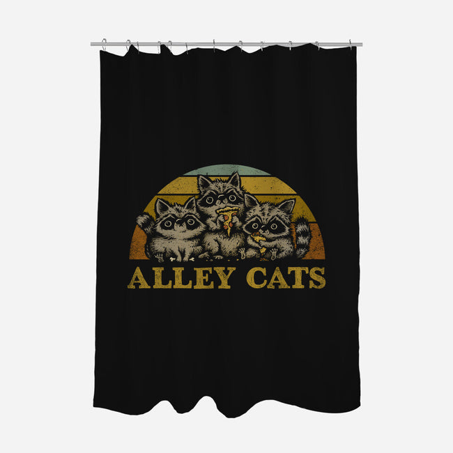 Alley Cats-none polyester shower curtain-kg07