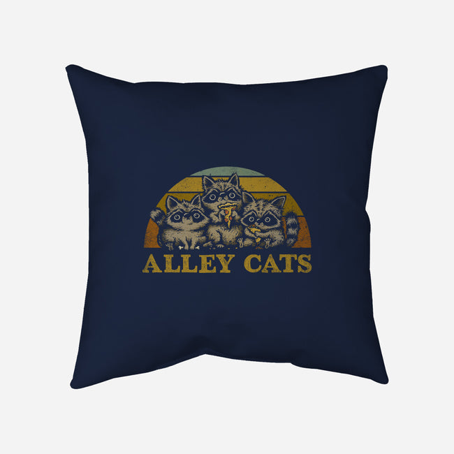 Alley Cats-none removable cover w insert throw pillow-kg07
