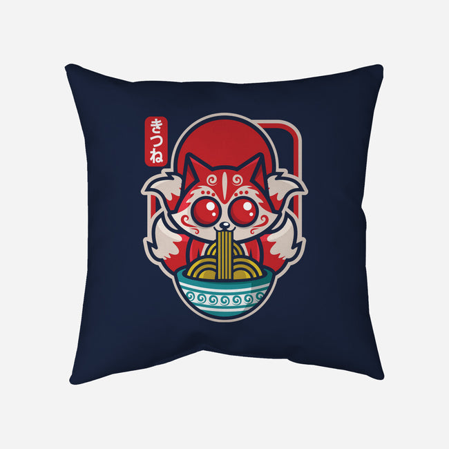 Kute Kitsune-none removable cover throw pillow-jrberger
