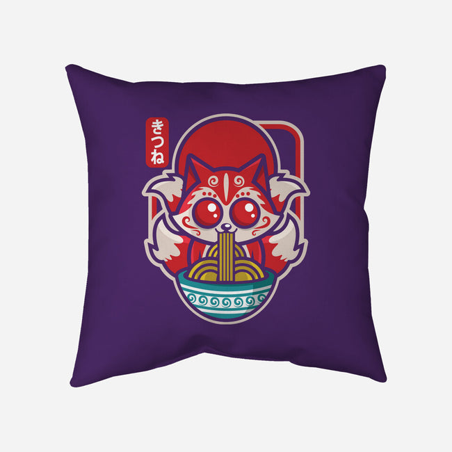 Kute Kitsune-none removable cover throw pillow-jrberger