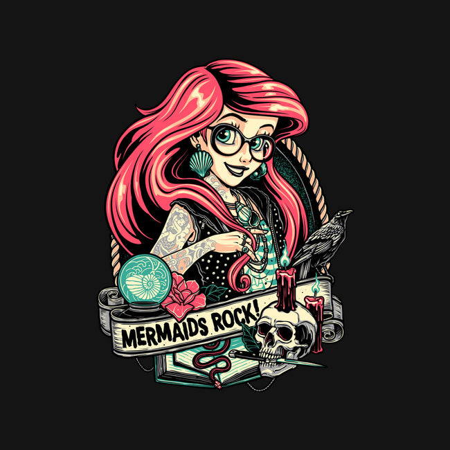 Mermaids Rock-womens basic tee-momma_gorilla
