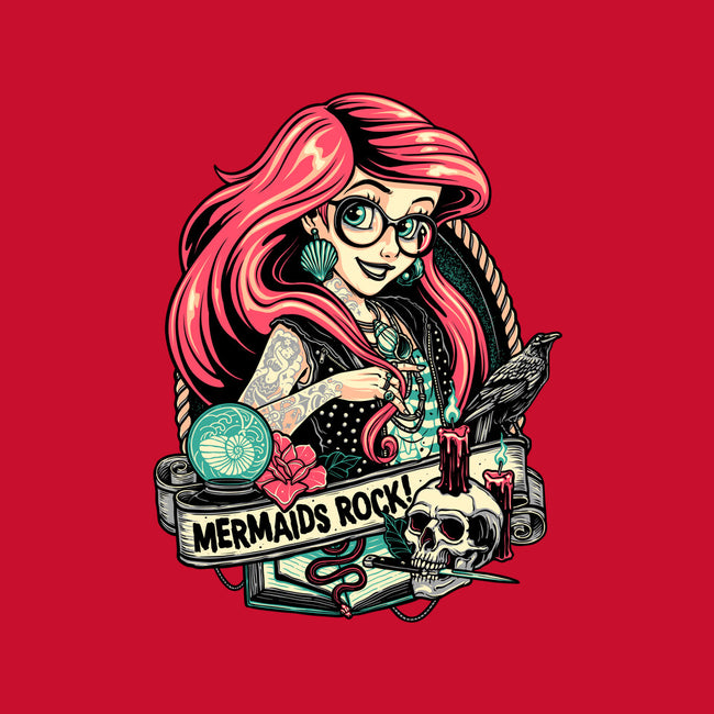 Mermaids Rock-womens basic tee-momma_gorilla