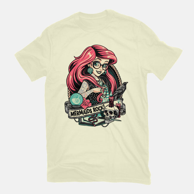 Mermaids Rock-mens basic tee-momma_gorilla