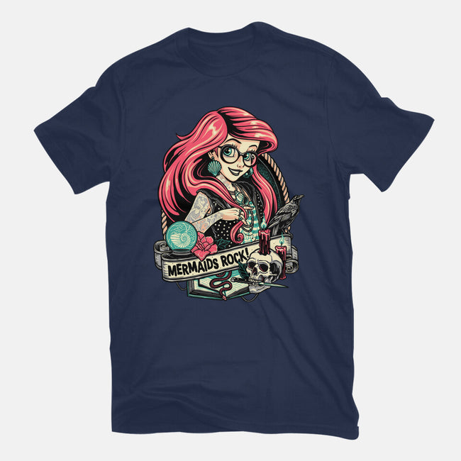 Mermaids Rock-womens basic tee-momma_gorilla