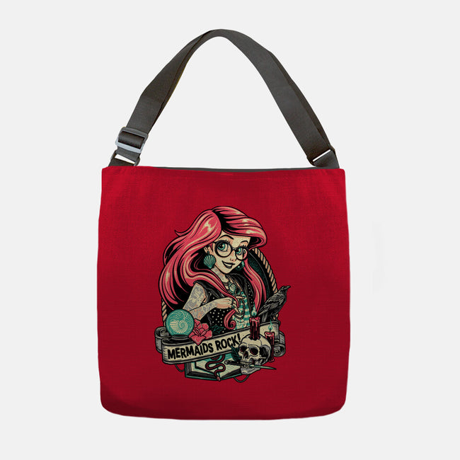 Mermaids Rock-none adjustable tote bag-momma_gorilla