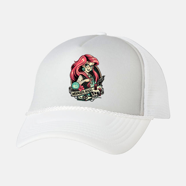 Mermaids Rock-unisex trucker hat-momma_gorilla