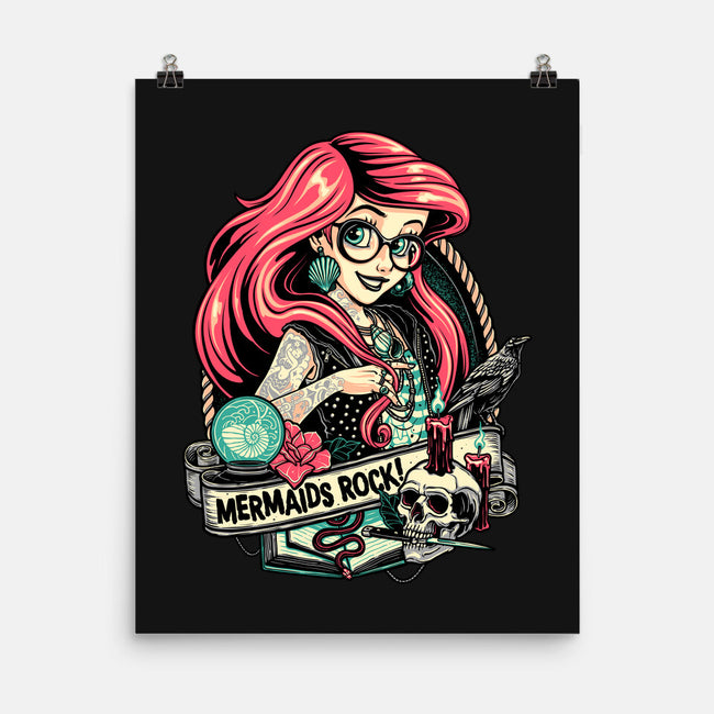 Mermaids Rock-none matte poster-momma_gorilla