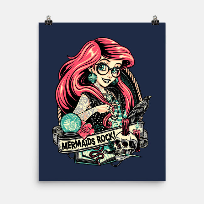 Mermaids Rock-none matte poster-momma_gorilla