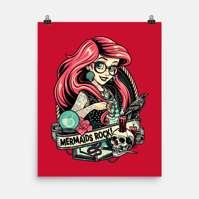 Mermaids Rock-none matte poster-momma_gorilla