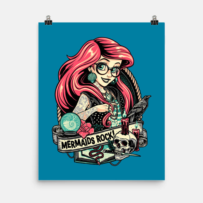 Mermaids Rock-none matte poster-momma_gorilla