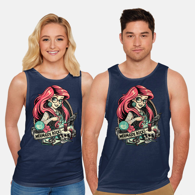 Mermaids Rock-unisex basic tank-momma_gorilla