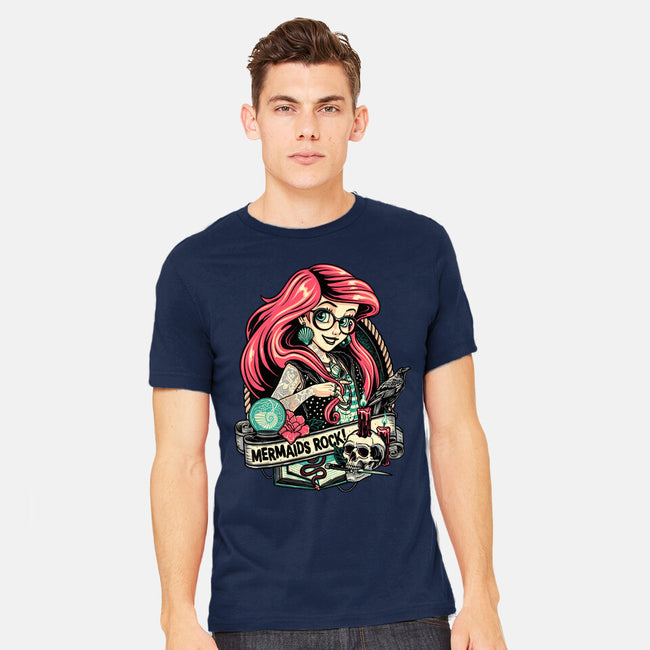 Mermaids Rock-mens heavyweight tee-momma_gorilla