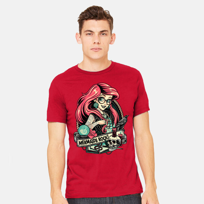 Mermaids Rock-mens heavyweight tee-momma_gorilla