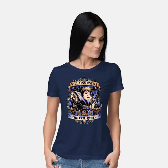 The Evil Queen-womens basic tee-momma_gorilla