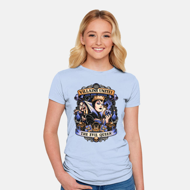 The Evil Queen-womens fitted tee-momma_gorilla