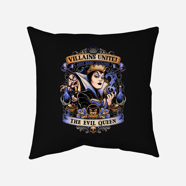 The Evil Queen-none removable cover w insert throw pillow-momma_gorilla