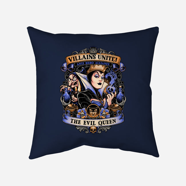 The Evil Queen-none removable cover w insert throw pillow-momma_gorilla