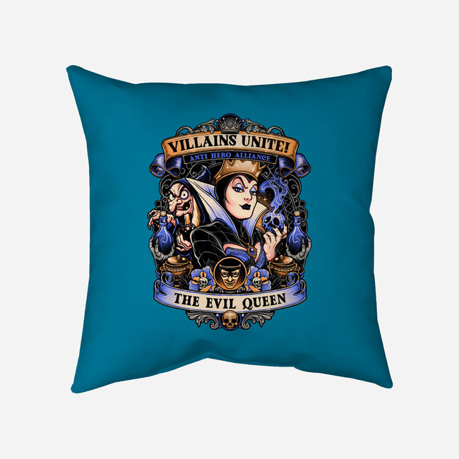 The Evil Queen-none removable cover w insert throw pillow-momma_gorilla