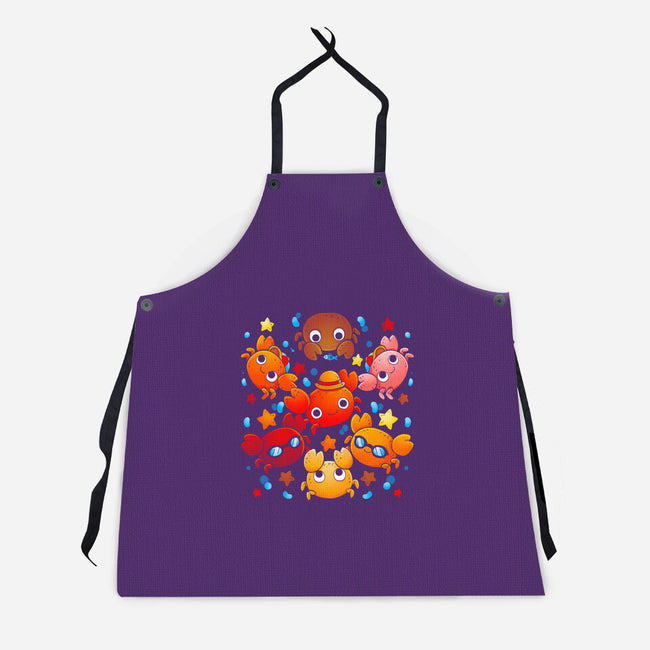 Crabs-unisex kitchen apron-Vallina84