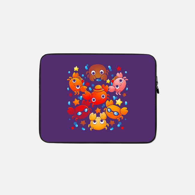 Crabs-none zippered laptop sleeve-Vallina84
