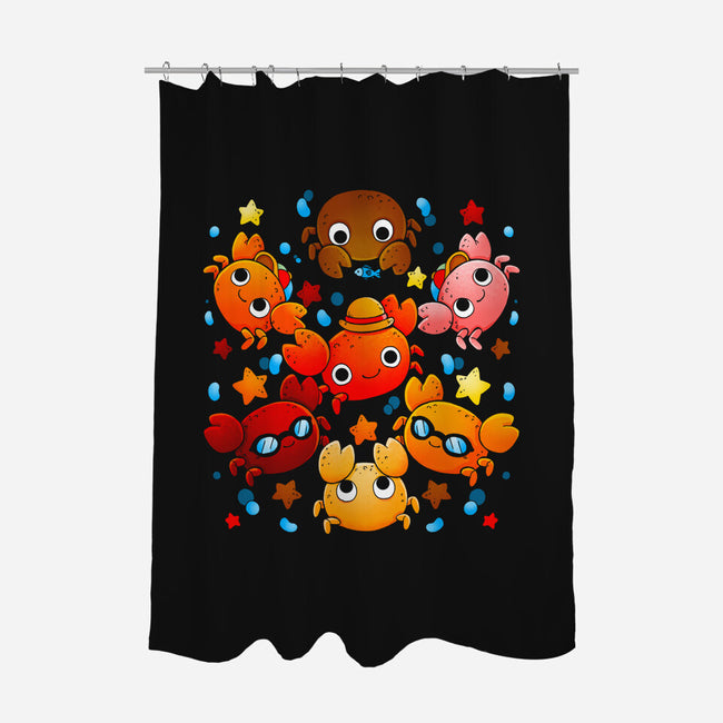 Crabs-none polyester shower curtain-Vallina84