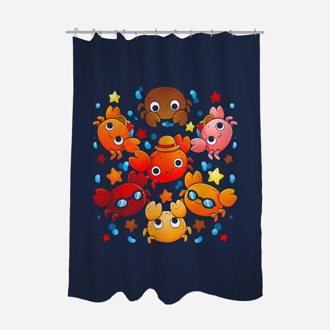 Crabs-none polyester shower curtain-Vallina84
