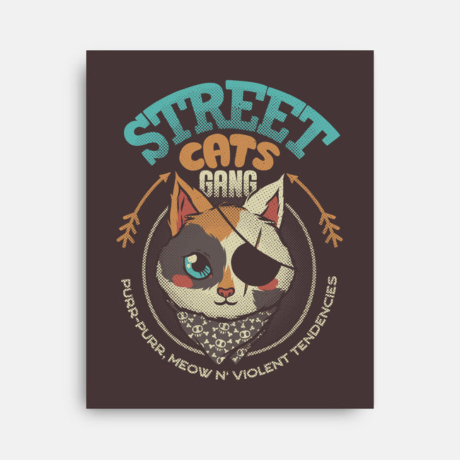 Street Cats Gang-none stretched canvas-tobefonseca