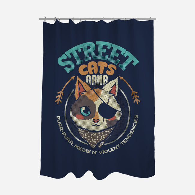 Street Cats Gang-none polyester shower curtain-tobefonseca