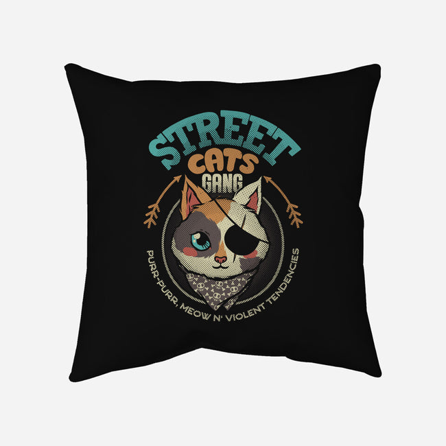 Street Cats Gang-none removable cover throw pillow-tobefonseca