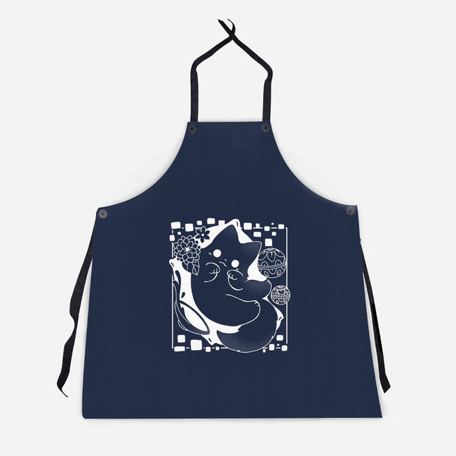 Lantern Cat-unisex kitchen apron-Vallina84