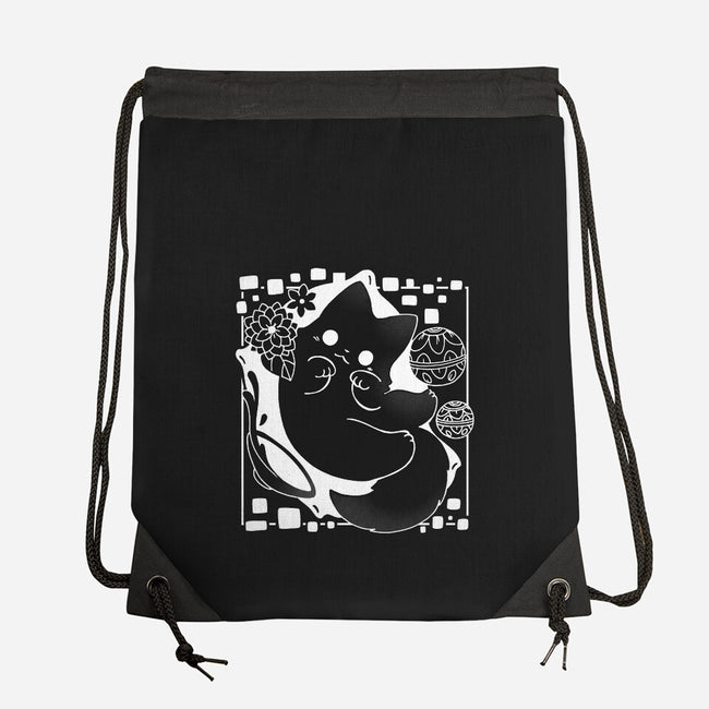 Lantern Cat-none drawstring bag-Vallina84