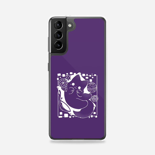 Lantern Cat-samsung snap phone case-Vallina84