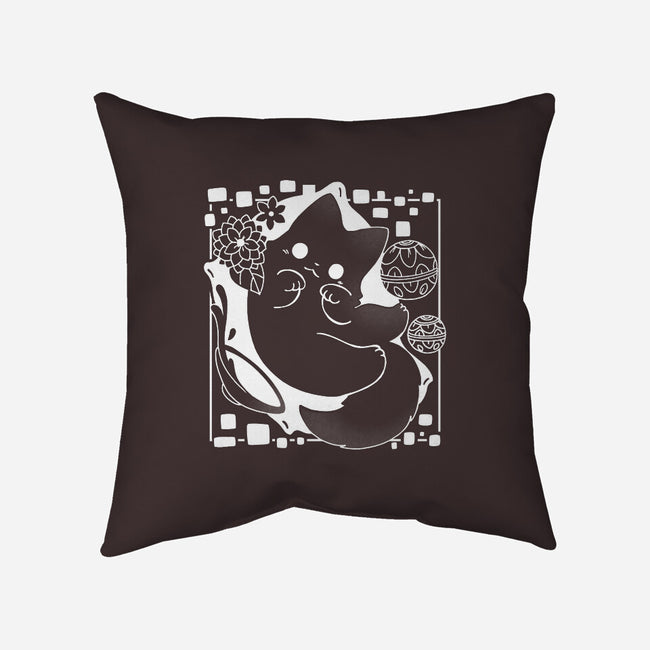 Lantern Cat-none removable cover w insert throw pillow-Vallina84