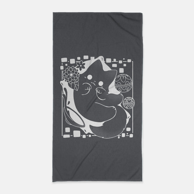 Lantern Cat-none beach towel-Vallina84