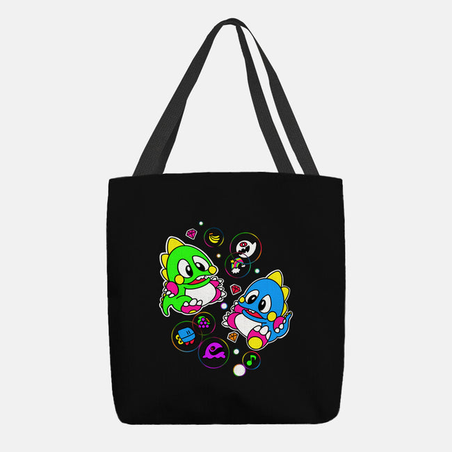 Bubble Games-none basic tote bag-Millersshoryotombo