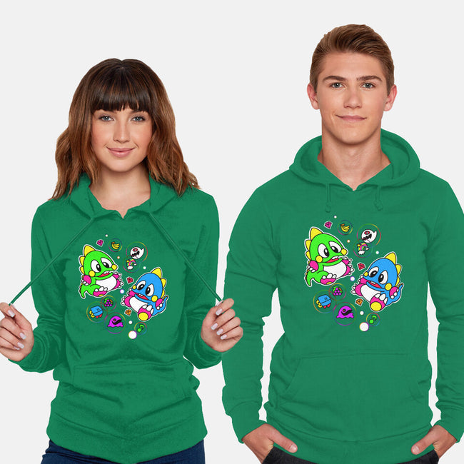Bubble Games-unisex pullover sweatshirt-Millersshoryotombo