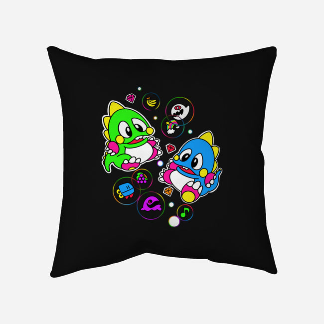 Bubble Games-none removable cover w insert throw pillow-Millersshoryotombo