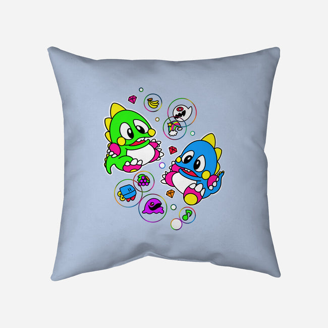 Bubble Games-none removable cover w insert throw pillow-Millersshoryotombo