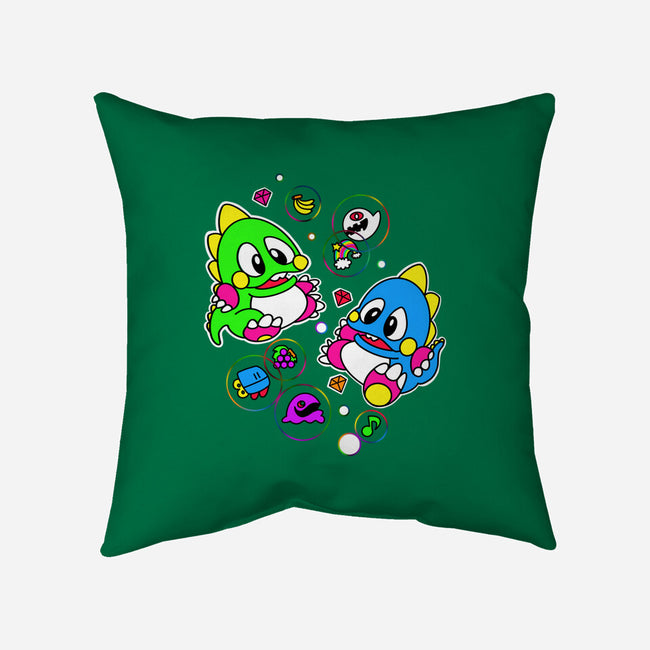 Bubble Games-none removable cover w insert throw pillow-Millersshoryotombo