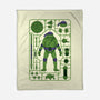 Donatello Model Sprue-none fleece blanket-danielmorris1993